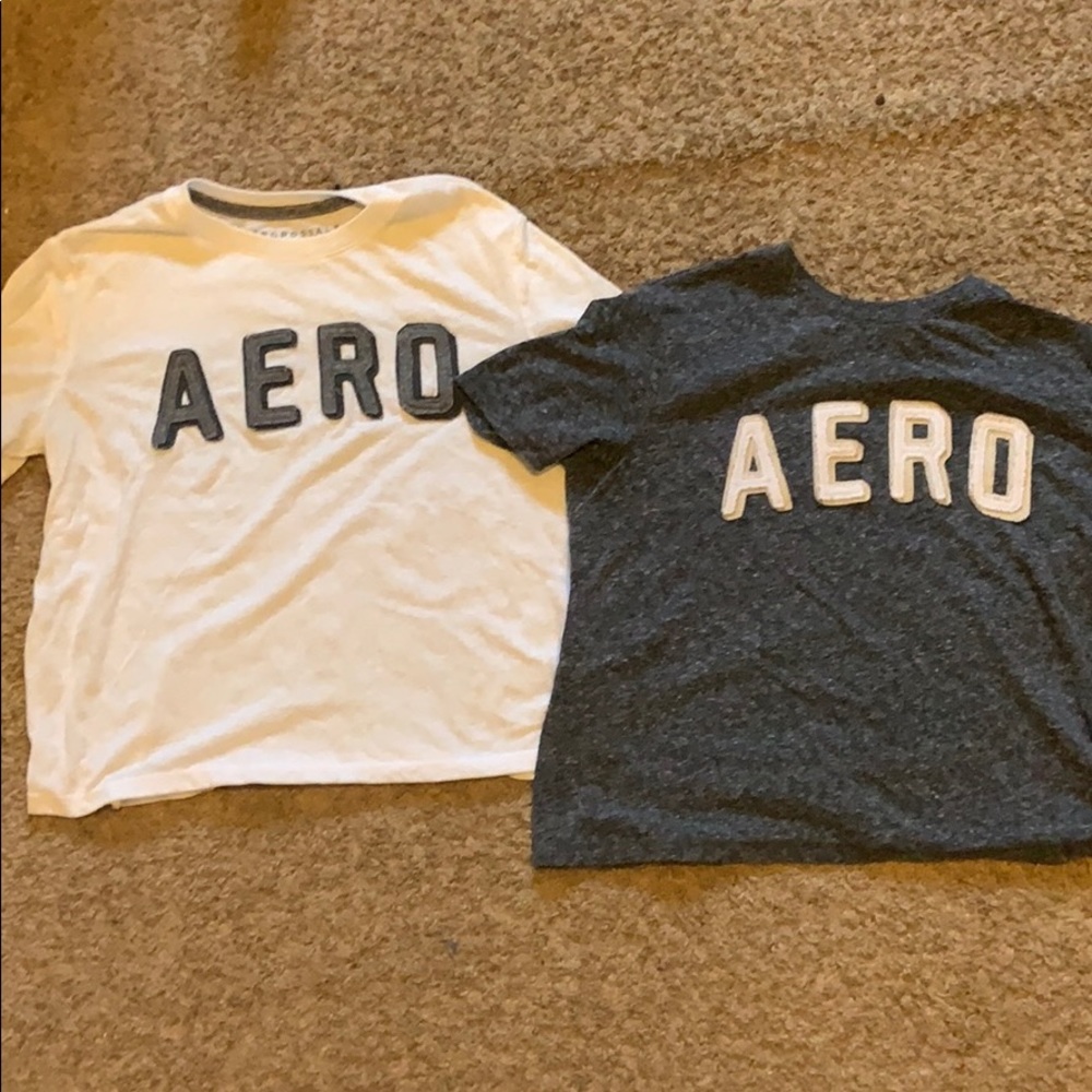 Two Aeropostale crop tops